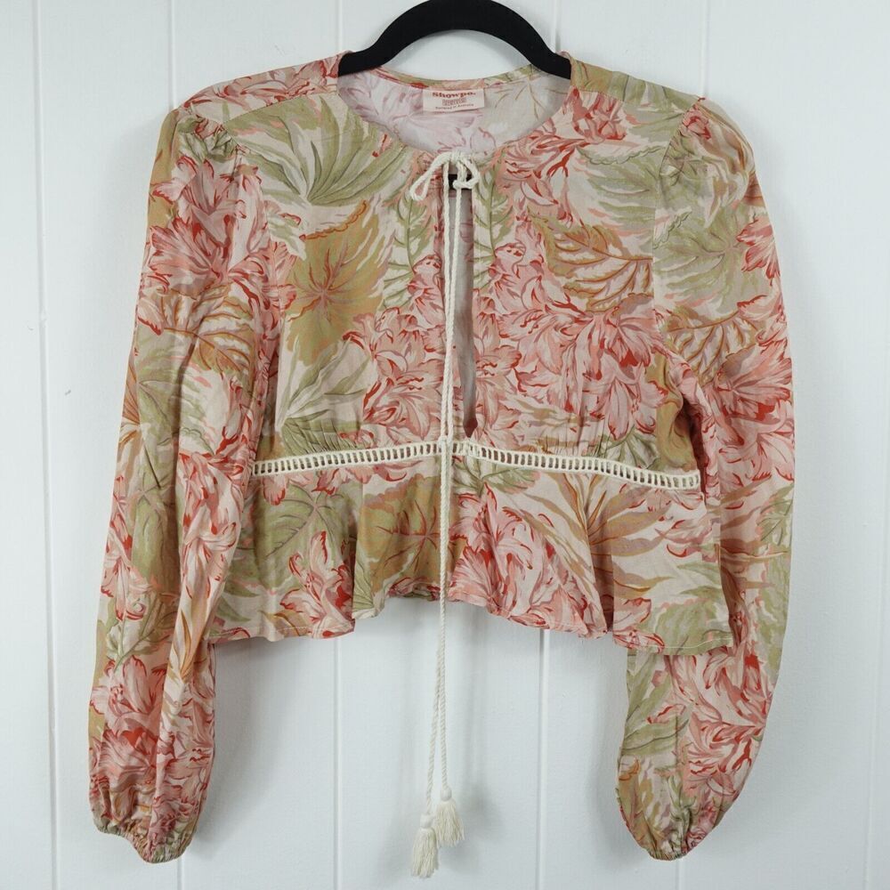 Showpo Womens Floral Crop Top Size 6